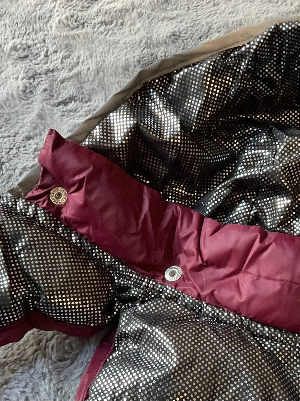 Quilted Dog Puffer Jacket with Hood NWOT